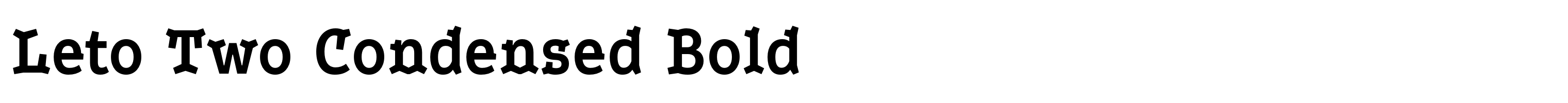 Leto Two Condensed Bold